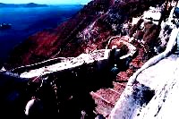 The path down the cliff at Thira